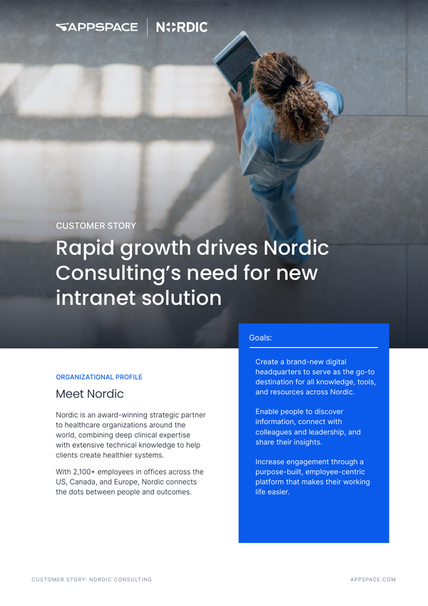 Nordic and Appspace Customer Story