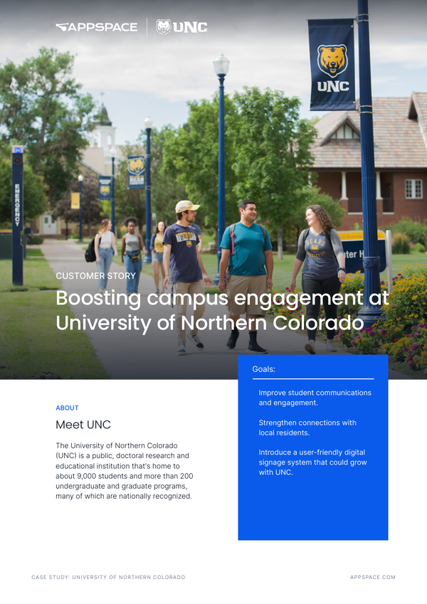 University of Northern Colorado and Appspace Customer Story