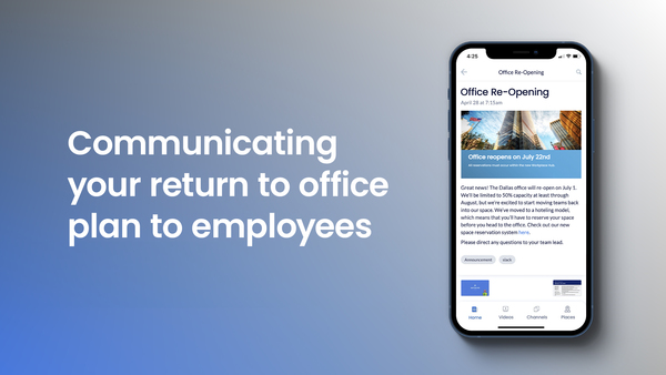 Communicating Your Return to Office Plan to Your Employees