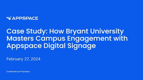 Case Study: How Bryant University Masters Campus Engagement with Appspace