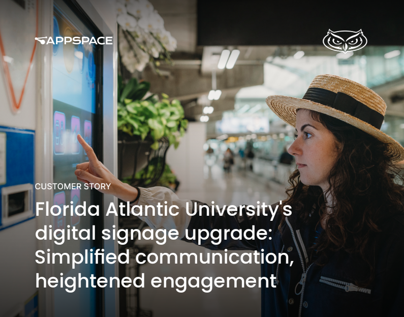 Customer Story - Florida Atlantic University's digital signage upgrade