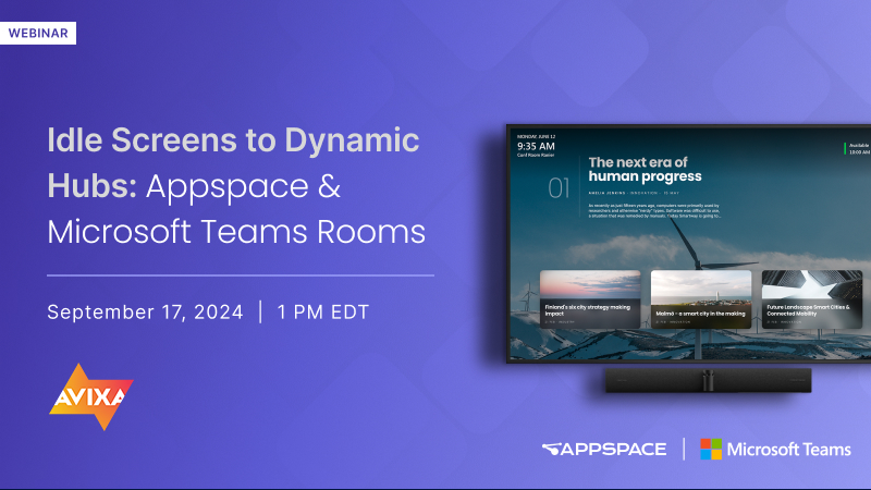 Webinar - Microsoft Teams Rooms: September 17, 1PM EDT