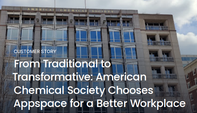 Case Study: From traditional to transformative: American Chemical Society chooses Appspace for a better workplace