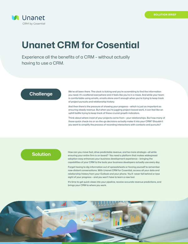 Unanet CRM for Cosential