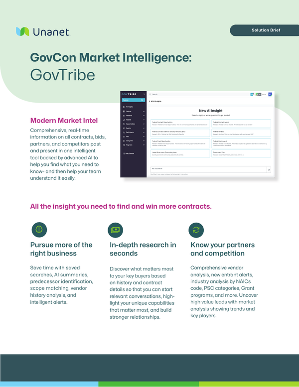 GovCon Market Intelligence: GovTribe