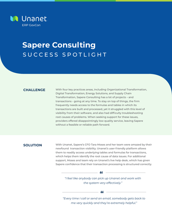 Sapere Consulting: Success Spotlight