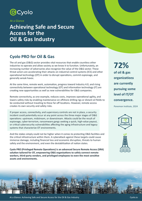 Cyolo PRO for the Oil & Gas Industries