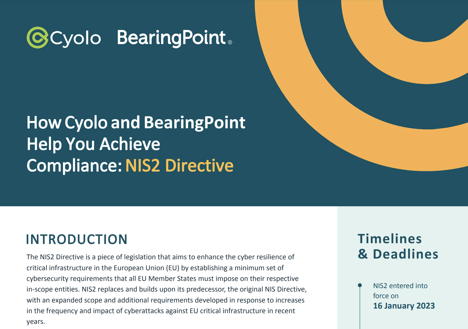 How Cyolo and BearingPoint Help You Achieve Compliance: NIS2 Directive