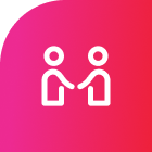 people shaking hands icon