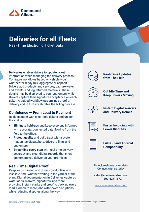 Deliveries for all fleets pdf