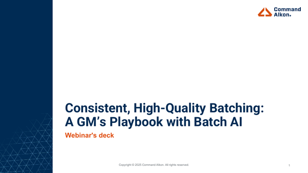 Webinar Deck | Consistent, High-Quality Concrete Batching With Batch AI