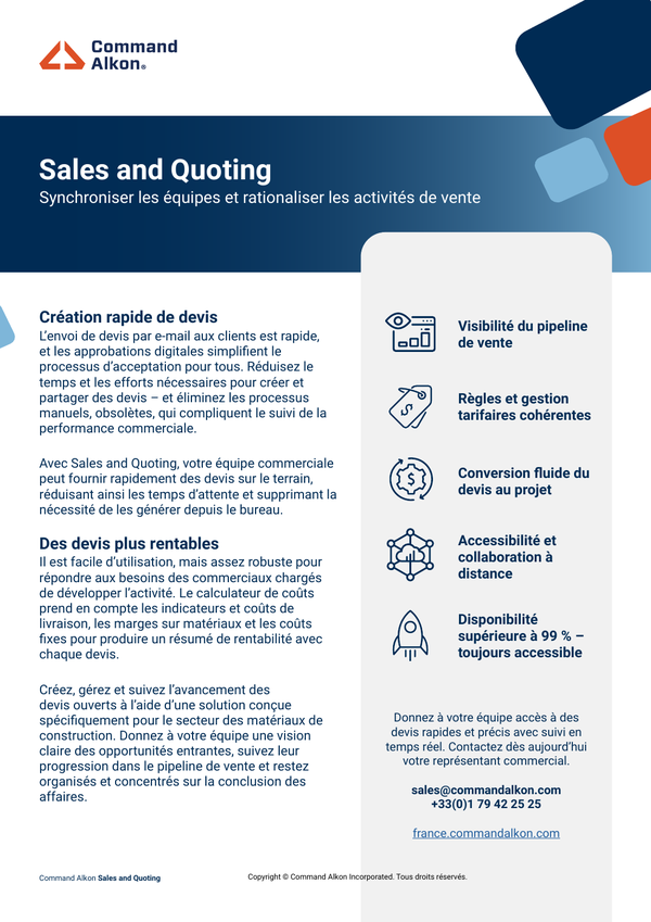 Sales & Quoting