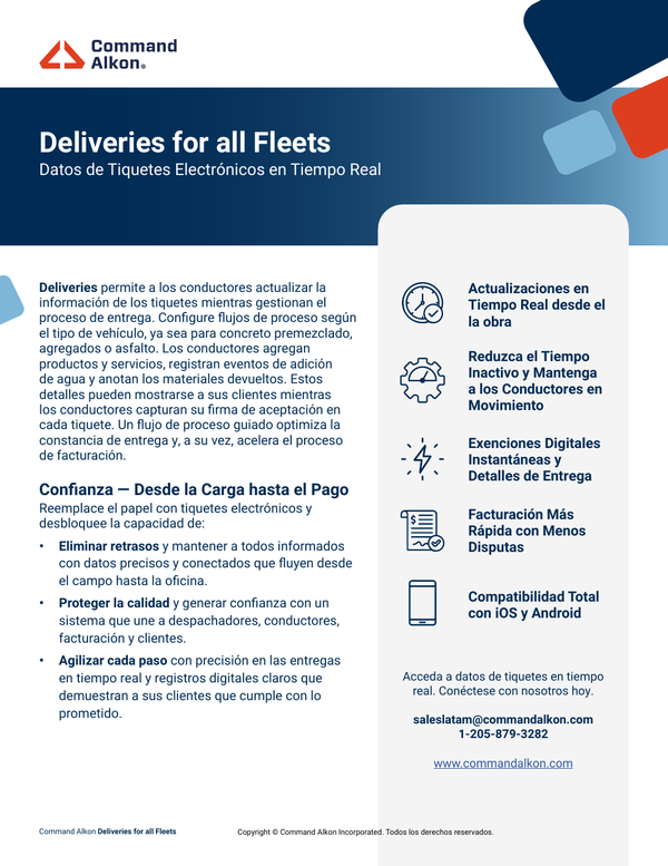 Deliveries For All Fleets Product Page - Spanish