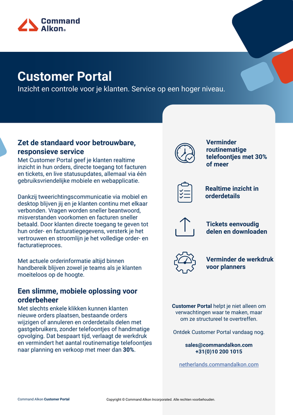 Customer Portal Product Page - Dutch