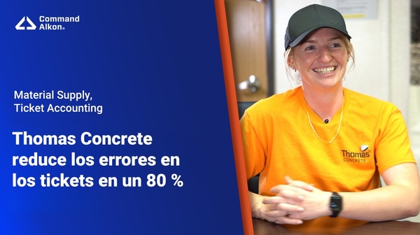 Thomas Concrete reduce errores con ticketing digital