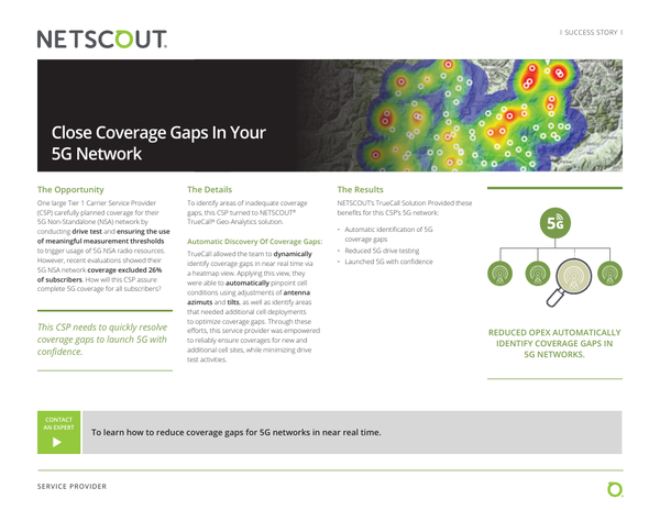 Close Coverage Gaps In Your 5G Network