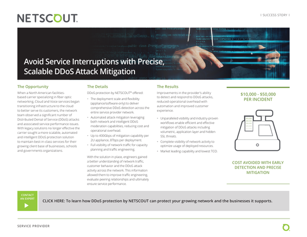 Avoid Service Interruptions with Precise, Scalable DDoS Attack Mitigation