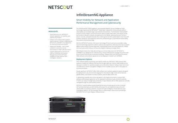 Enterprise InfiniStreamNG Appliance