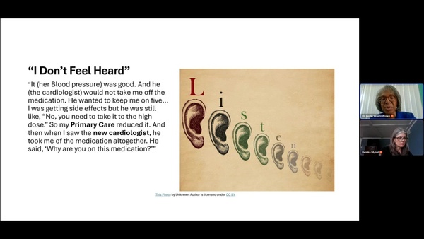 Understanding equity gaps through patient listening