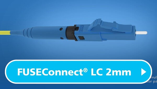 FUSEConnect® LC Connector on 2mm Cordage