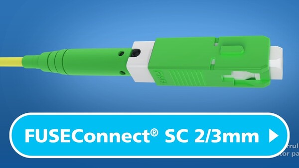 FUSEConnect® SC Connector on 2mm and 3mm Cordage
