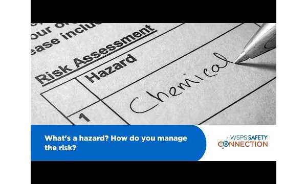 Image of a risk assessment form with checklist written