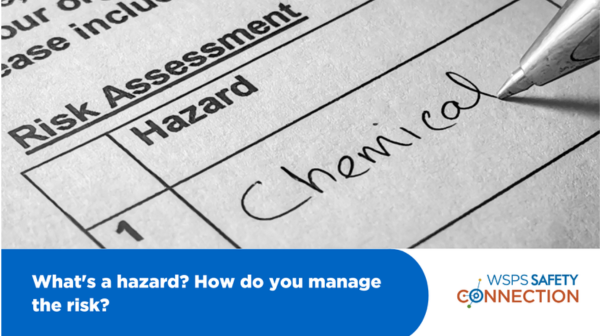 Image of a risk assessment form with checklist written