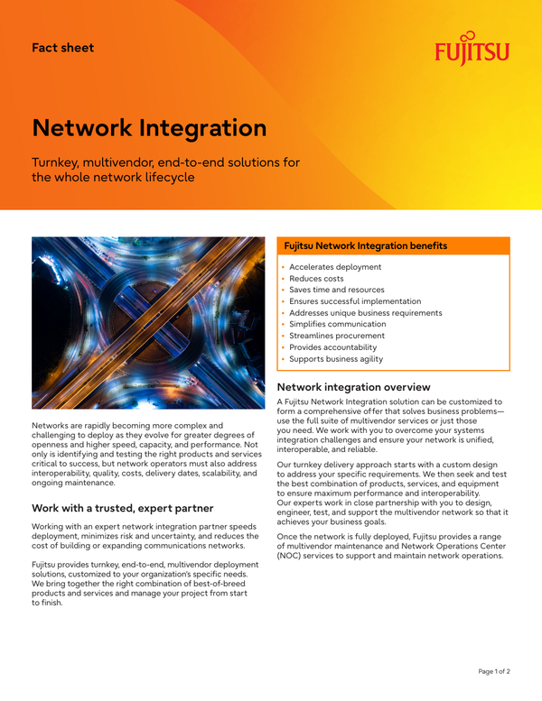 Network Integration Network Integration