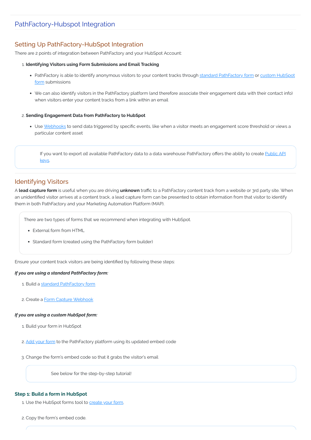 PathFactory Hubspot Integration