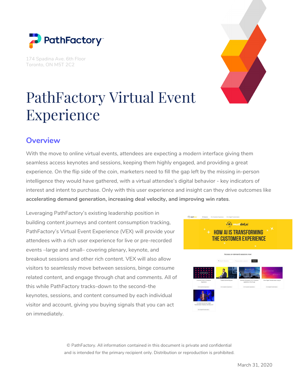 Overview of PathFactory Virtual Event Experience