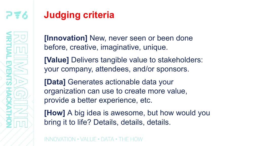 The judging criteria