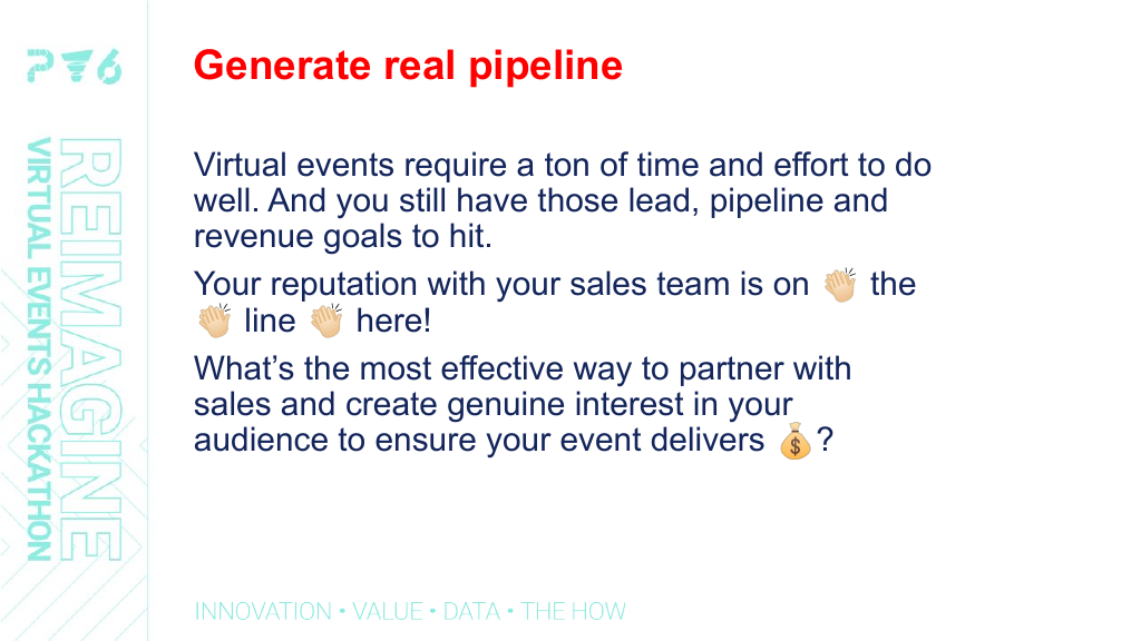 Your Challenge: Generate real pipeline