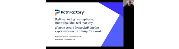 Watch the recording of How to create better B2B buying Experience in an all-digital world