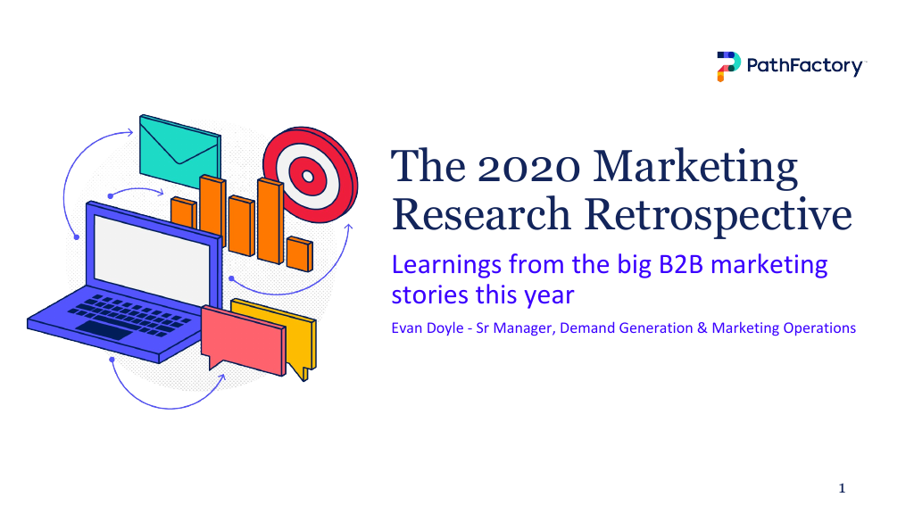 Review the slides for The 2020 Marketing Research Retrospective