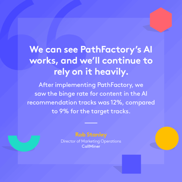 How CallMiner doubled their MQL volume with PathFactory