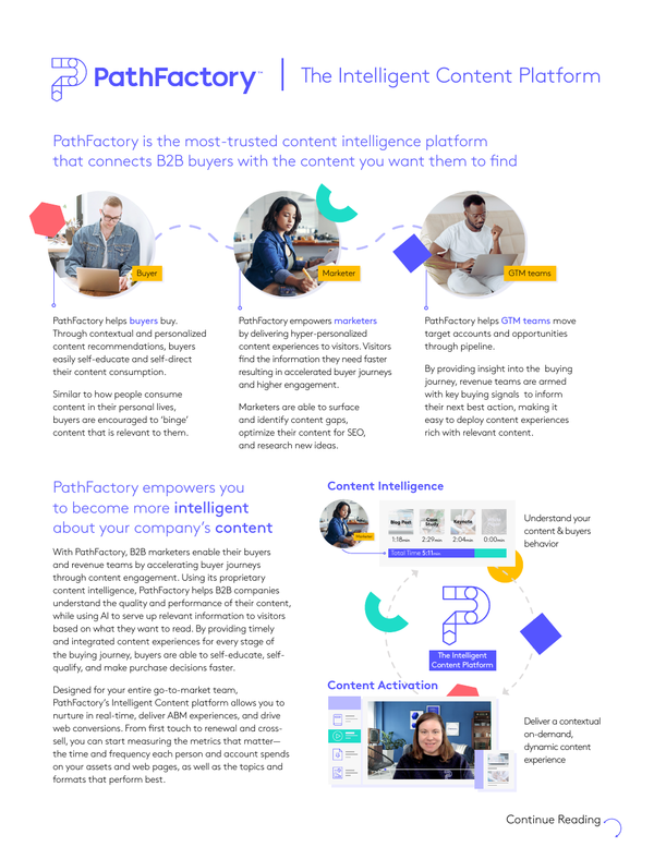 PathFactory Overview - One Pager