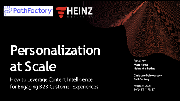 Personalization At Scale Heinz Marketing Slides