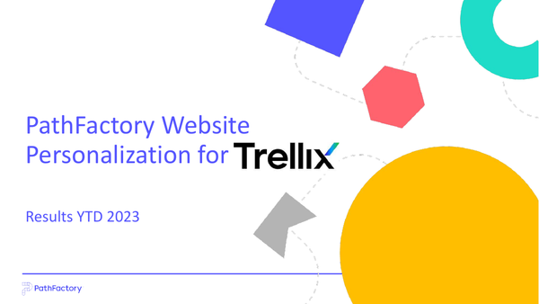 Q1 2023 Results: Path Factory Website Personalization for Trellix