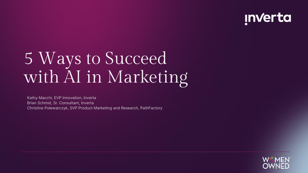 PDF: 5 Ways To Succeed With Ai In Marketing