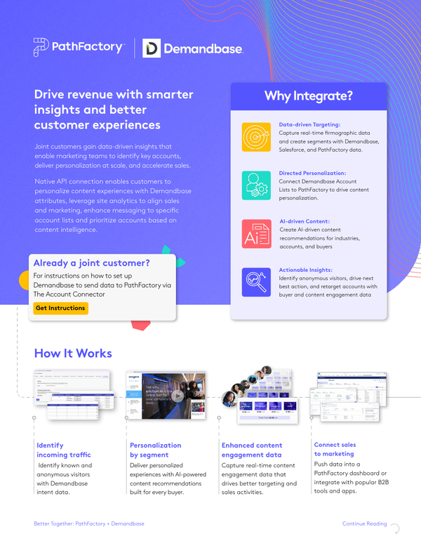 Demandbase + PathFactory: Better Together