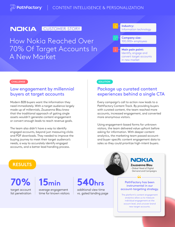 How Nokia Reached Over 70% of Target Accounts In A New Market