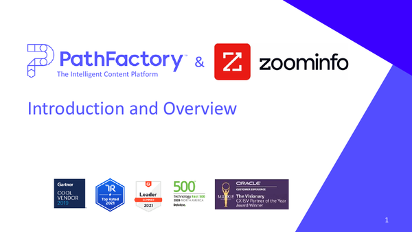 [Slides] PathFactory & ZoomInfo - Introduction