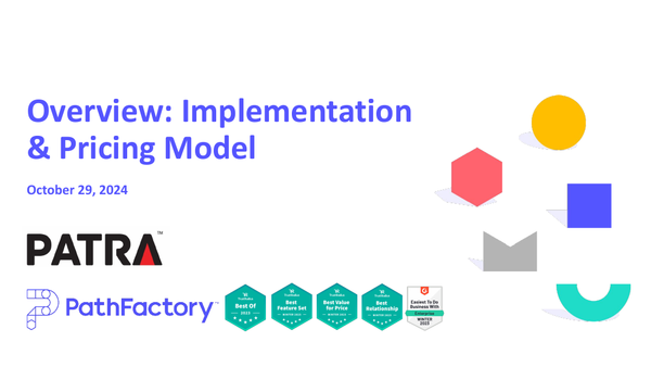 Implementation And Pricing Overview | Patra