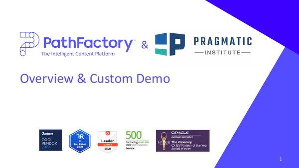 [Slides] PathFactory & Pragmatic - Introduction