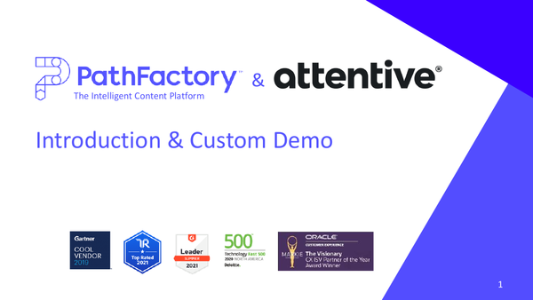 [Slides] PathFactory & Attentive - Introduction