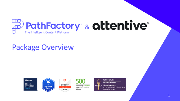 [Slides] PathFactory & Attentive - Package Overview