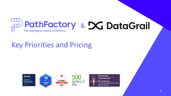 [Slides] PathFactory & Datagrail - Pricing