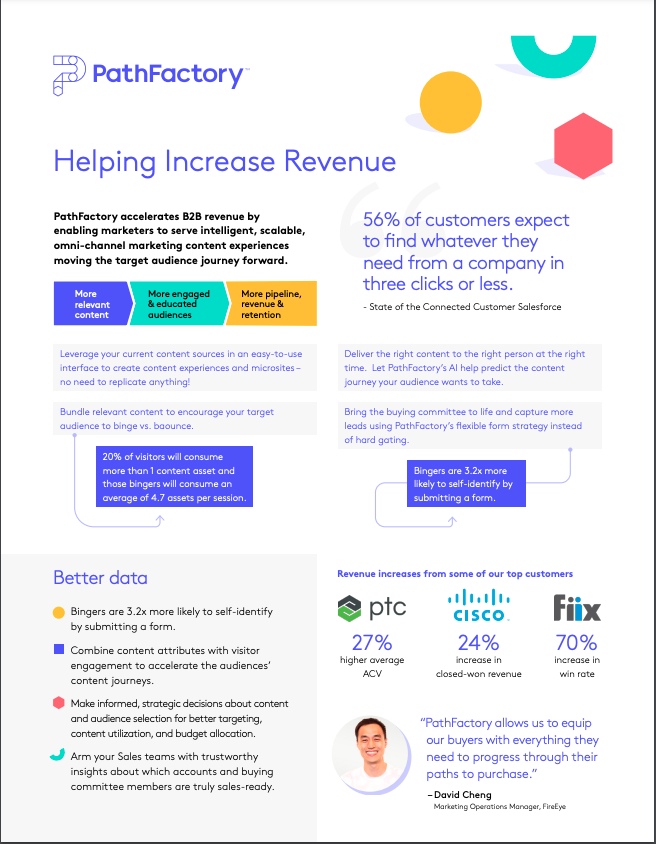 PathFactory Helps Increase Revenue Overview