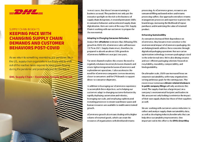 Article | Keeping Pace with Changing Supply Chain Demands and Customer ...